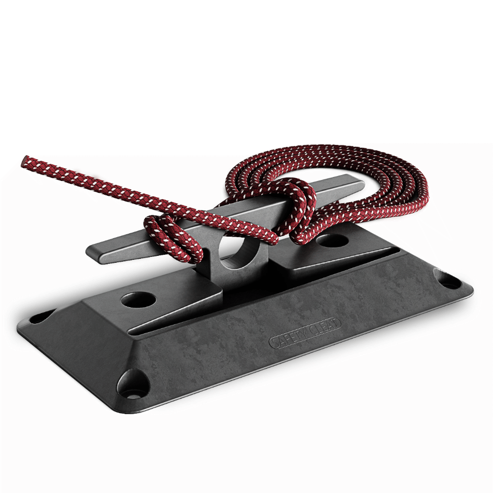 Large Nylon Folding Dock Cleat :9" Marine Grade Flip-Up Safety Cleat