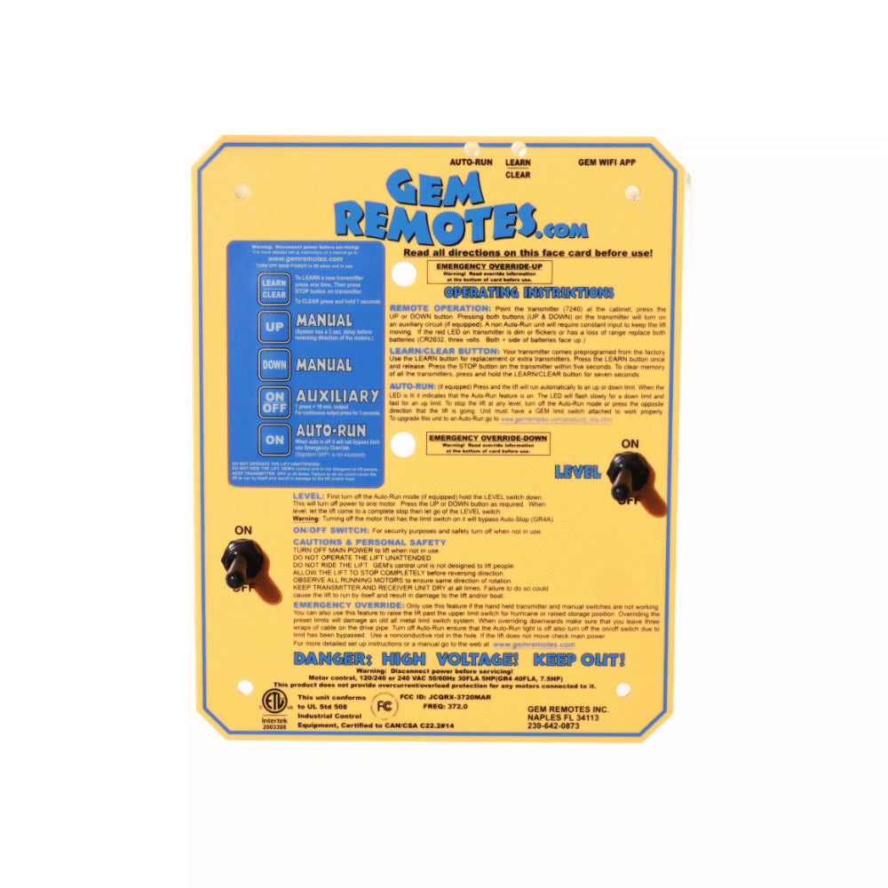 Gem Remote Replacement Faceplates