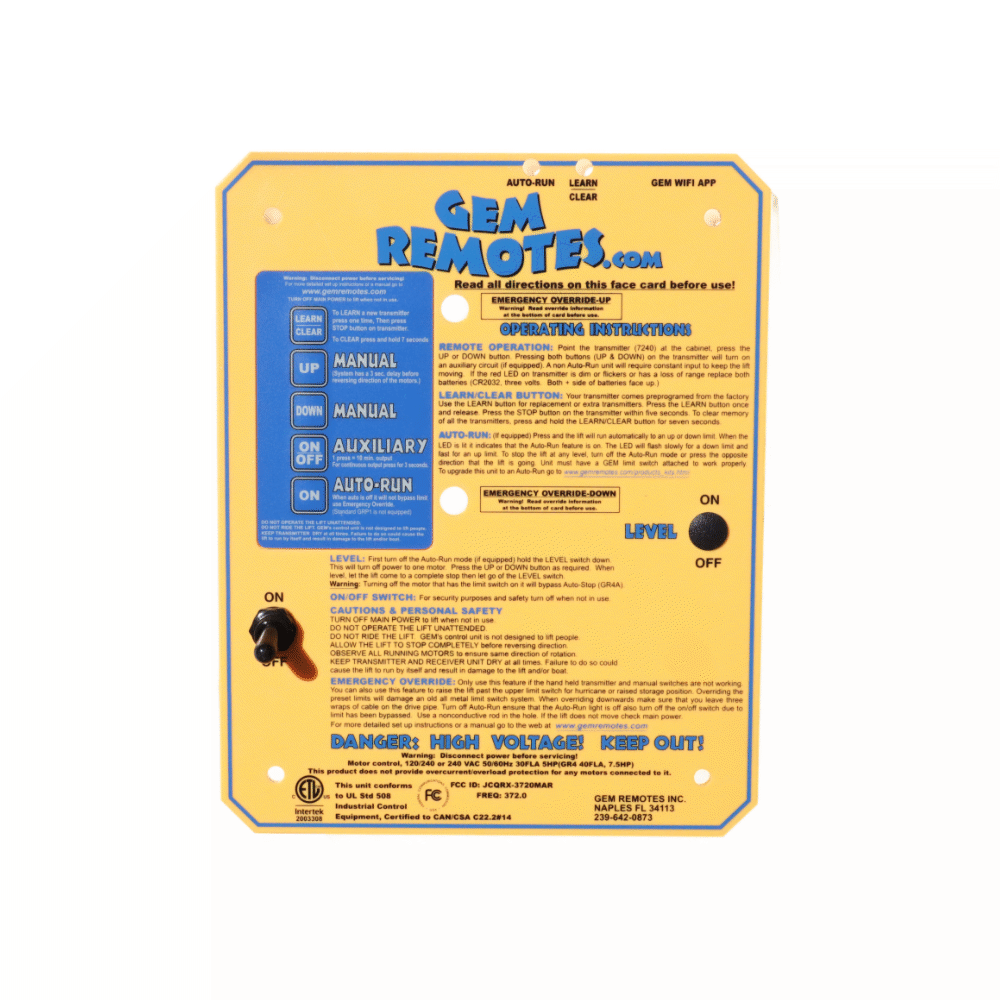 Gem Remote Replacement Faceplates