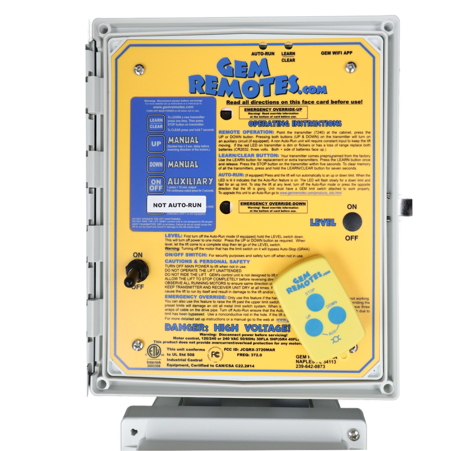Gem Remotes GR4: Wireless Boat Lift Remote