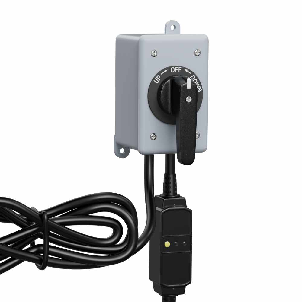 AMS Boat Lift Switch: With GCFI & 21 Ft Cable: 3-Position (Spring Return or Maintained)