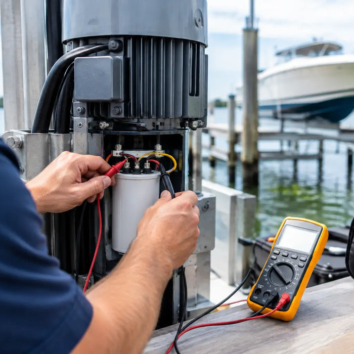 Lift Capacitor Testing for Boat Lift Motors
