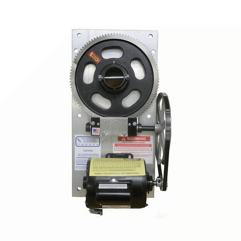 4000 Hefty Hoist Motor/Gear Plate with GFI and Switch.