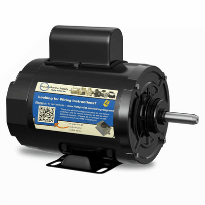 Aqua Marine Supply Boat Lift Motor, Painted Steel Rigid Base: 56 Frame