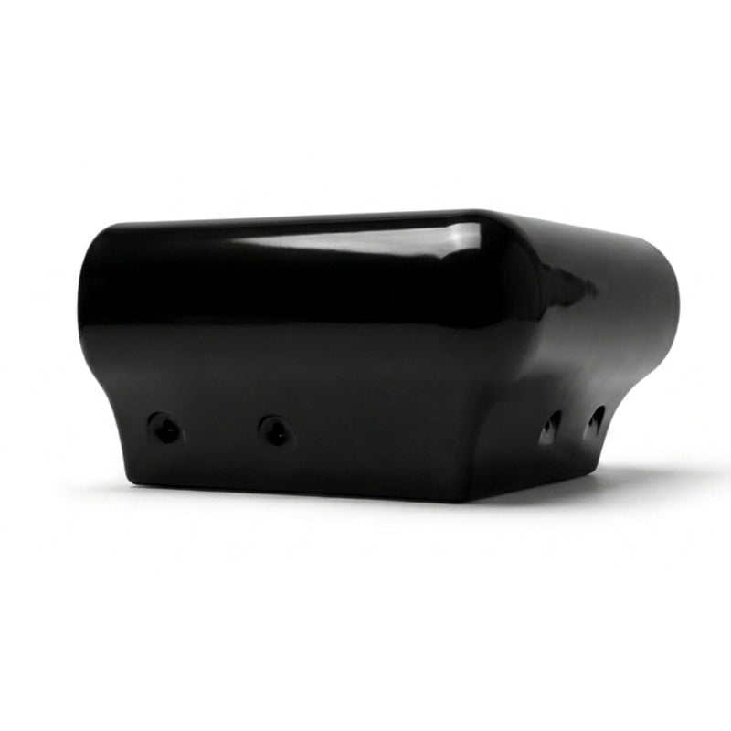 Black Marine Vinyl Boat Dock Edge Corner Bumper: P-Style Overlap Style