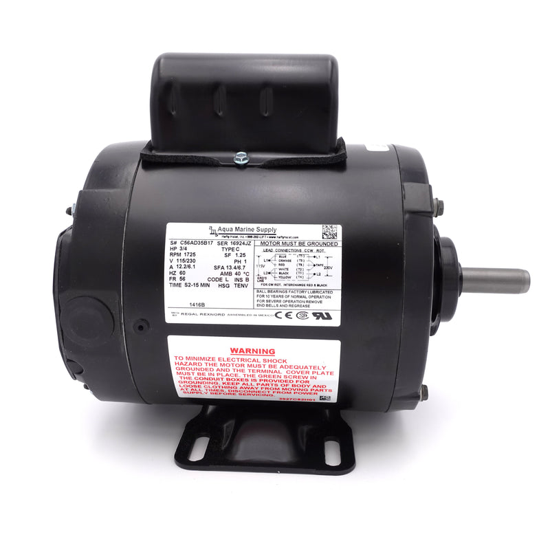 3/4 Hp Boat Lift Motor: Painted Steel: Aqua Marine Supply