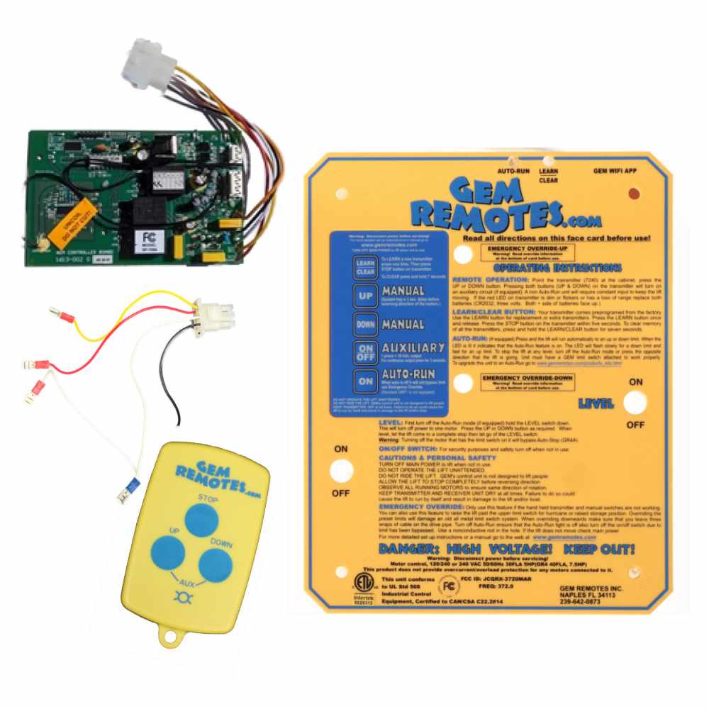 Gem Remote Upgrade Kit For Older Units — Dock Solutions, Inc.