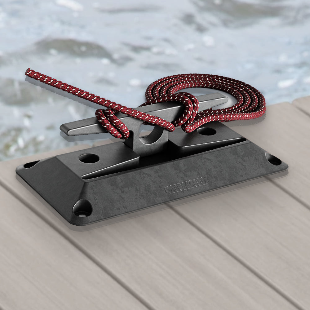 Dock Solutions Nylon Marine Safety Cleat – Durable, Flip Up Cleat, Rust-Free Design for Secure Boat Docking