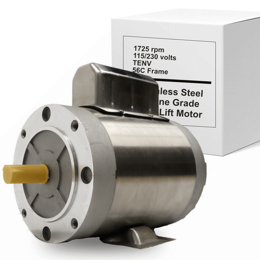 Aqua Marine Supply Motor, Stainless Steel Rigid Base: 56 Frame