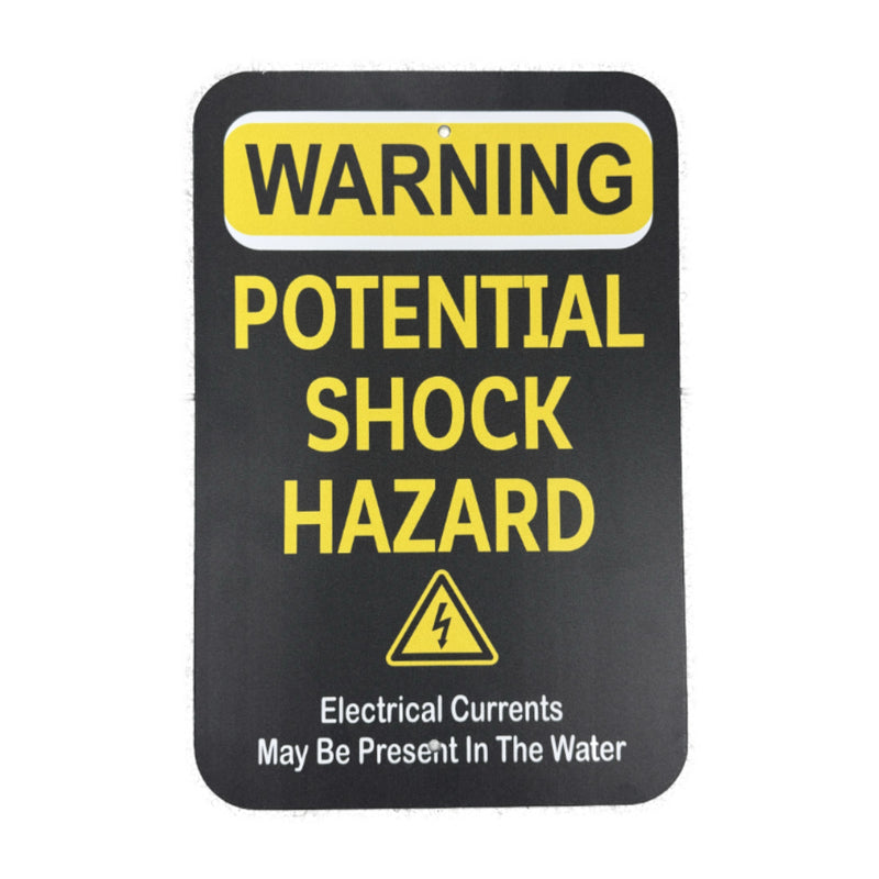 Water Shock Hazzard Sign
