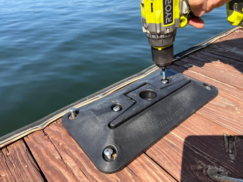 Large Nylon Folding Dock Cleat :9" Marine Grade Flip-Up Safety Cleat