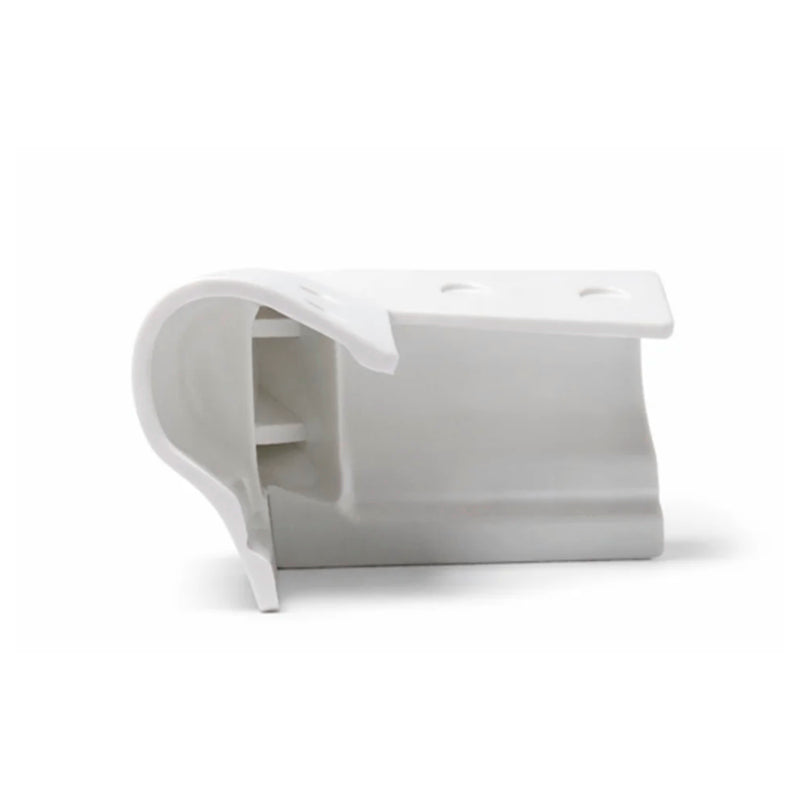 White Marine Vinyl Boat Dock Edge Corner Bumper: P-Style Overlap Style