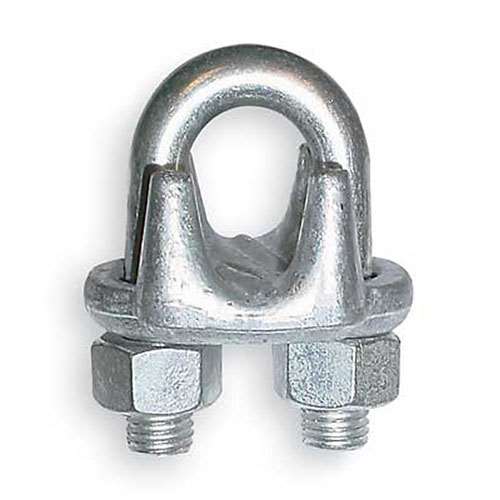 Galvanized Cable Clamp - 1/4